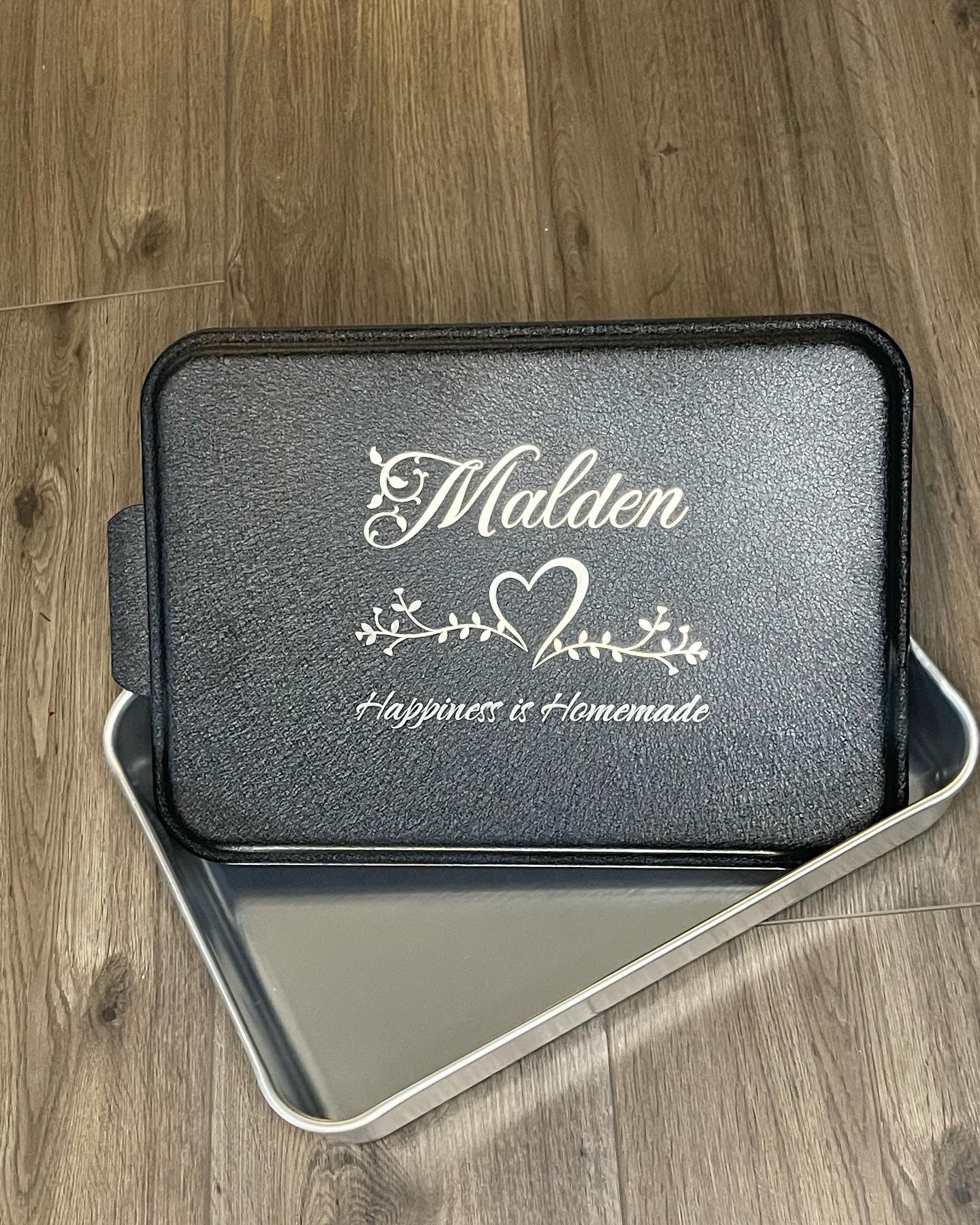 Engraved Aluminum Pans